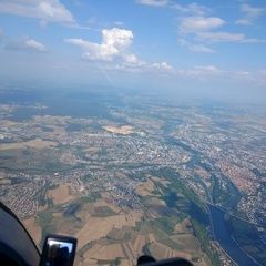Flugwegposition um 15:00:02: Aufgenommen in der Nähe von Regensburg, Deutschland in 1927 Meter